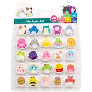 Original Squishmallows Mini Eraser Set, 25 Small Squishmallows Erasers, Cute School Supplies, Cute Stationery Supplies, Fun Office Supplies, Kids Journal Accessories, Sketch Journal Stationery