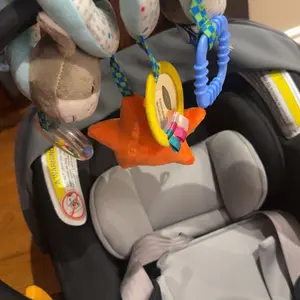 Baby Stroller and Car Seat Sensory Toys, Donkey & Elephant Plush Hanging Toys for Newborns, Baby Essentials for 3 Months+, Cute Activity Toys, Baby Shower Present and Best Gifts for Birthdays and Ramadan Parties