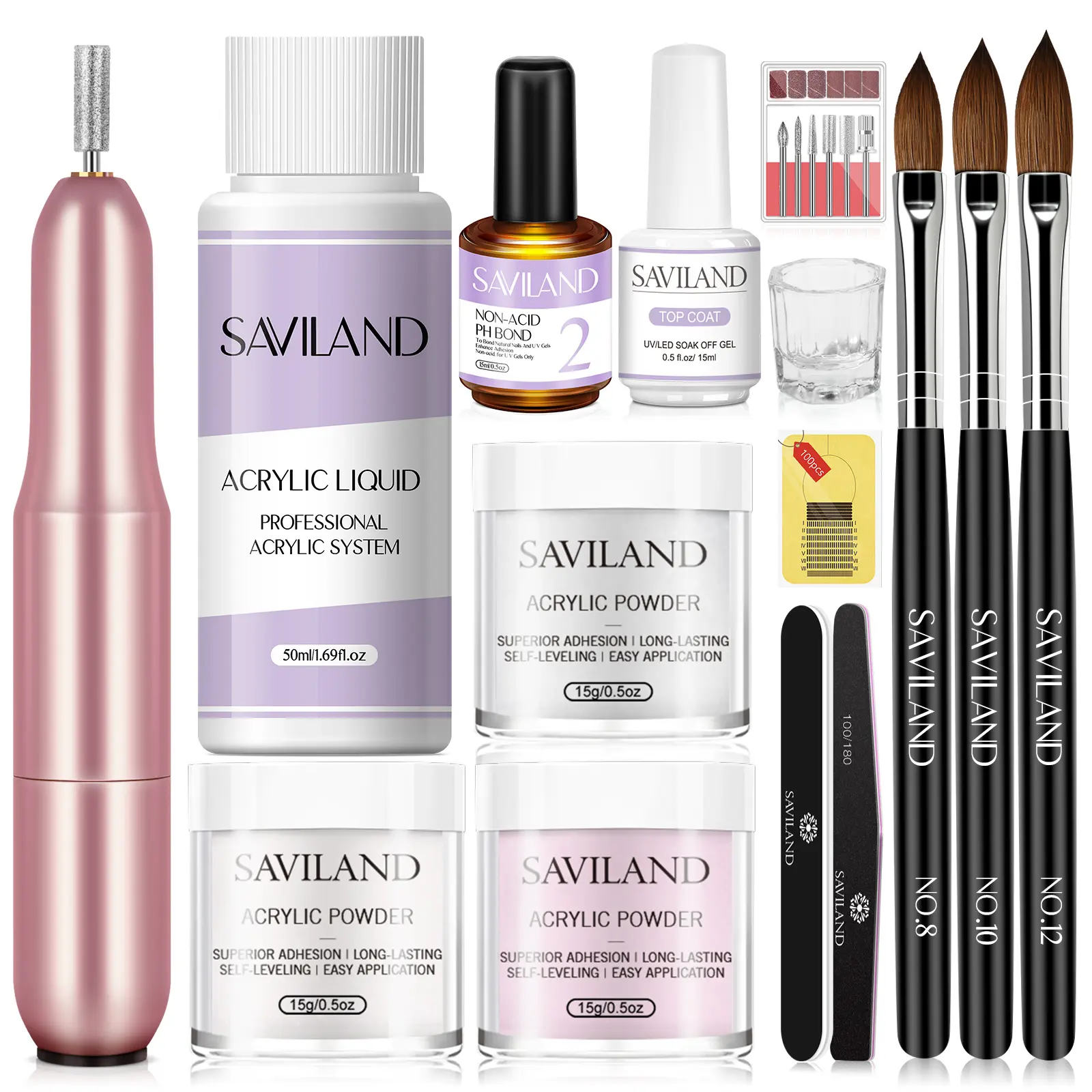 Acrylic Nail Kit with Drill for Beginners