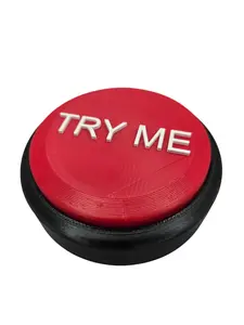 Try Me Animatronic Step Pad Button | Halloween Prop Trigger Switch | 3D Printed Pressure Plate Activator | Haunted House Decoration Sensor | Spirit Halloween Animatronic Replacement Part | DIY Scare Prop