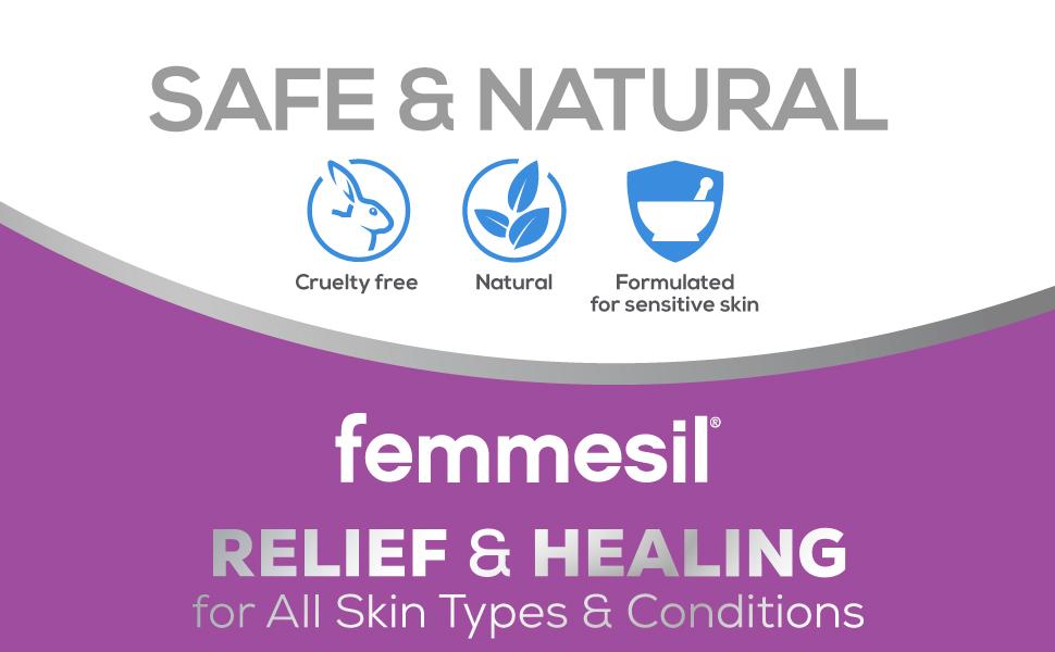 Femmesil Yeast Infection Treatment for Women, with Clotrimazole, Antifungal Vaginal Cream for Soothing Relief of Vaginal Itch & Irritation, Burning & Discomfort, 1.7oz Tube