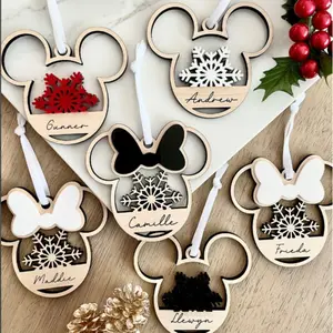 Mouse Inspired Ornament, Christmas Tree Ornament, Mouse Christmas Ornament, 90s Xmas Movie, Tree Decoration Movie Inspired, Couple Ornament Decor