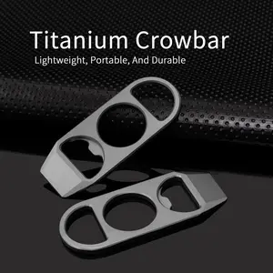 Titanium Alloy Pry Bar Tool, Mini Decorative Keychain, Multifunctional Edc Bottle Opener, Pocket Tool, Outdoor Camping Gear