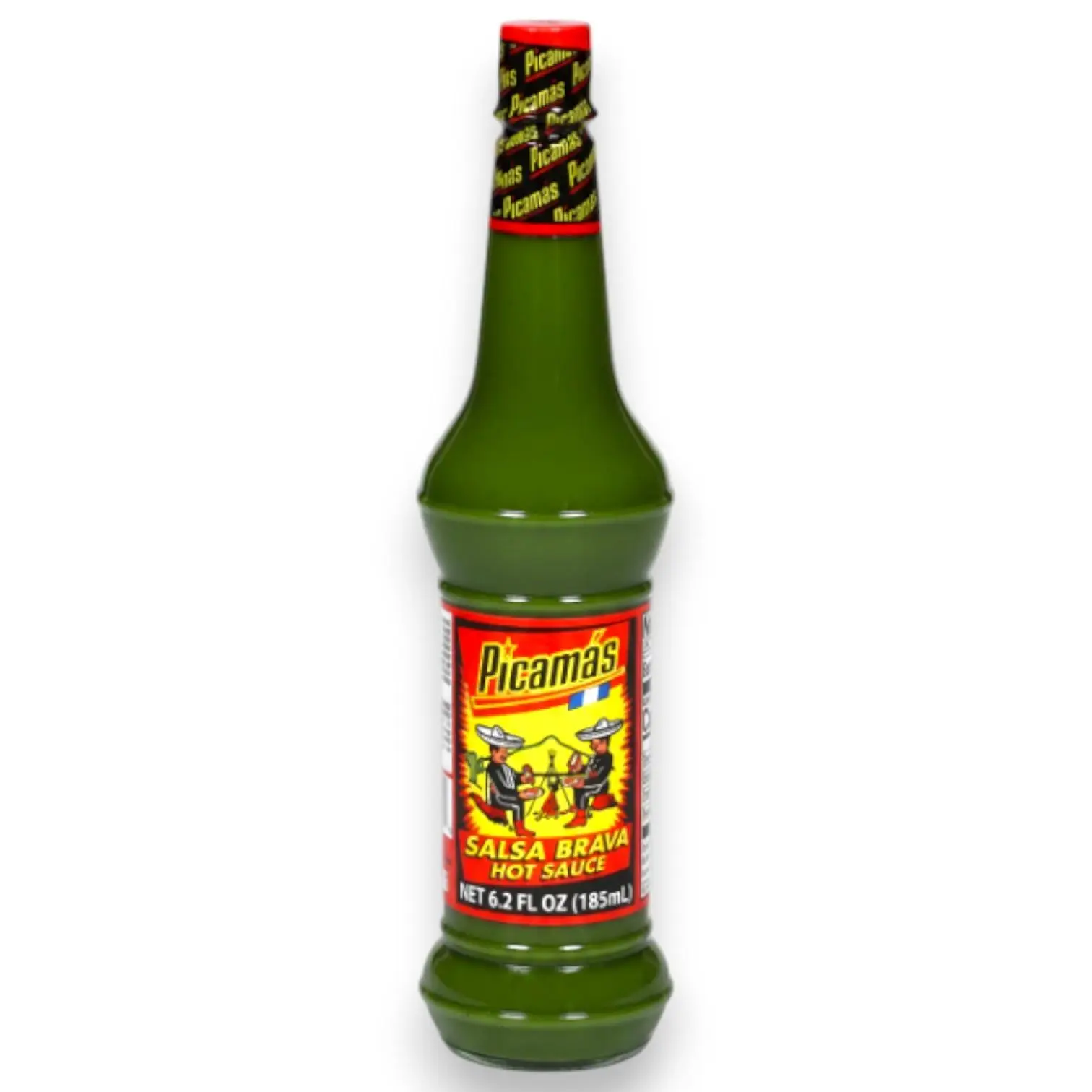 Picamas Verde Salsa Brava - Chapin 6.2 oz Authentic Central American Hot Sauce for Home Meals