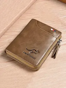 Men's Wallet Leather Business Card Holder Zipper Wallet Business Fashion Wallet Men's Luxury Wallet RFID Protection Card Holder Men's Wallet Luxury Style