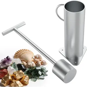 Heavy-Duty Frit Maker Glass Breaker Ore Crusher Manual Crush Tool for Mining Gold Panning Ideal for Rockhounding Enthusiasts and Glass Craft Masters