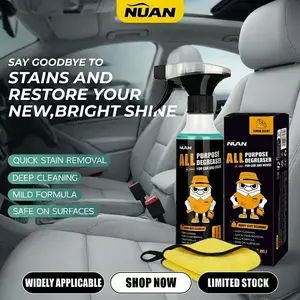 Nuan Heavy Duty Degreaser Professional Powerful Degreaser, Ultimate Grease & Grime Removal, Perfect Home Cleaning Helper! LP518
