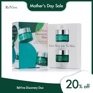 RéVive Discovery Duo - Bio-Renewal Day & Night Cream Set - Luxury Anti-Aging Moisturizer Duo with SPF 30 & Glycolic Acid – Helps Hydrate, Renew, Smooth Texture & Restore Radiance for Youthful-Looking Skin
