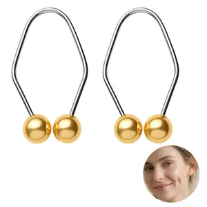 Natural Contour Maker Set, Facial Training Tool for Muscle Exercise & Smile Line Shaping, Stainless Steel Design, Easy Wear