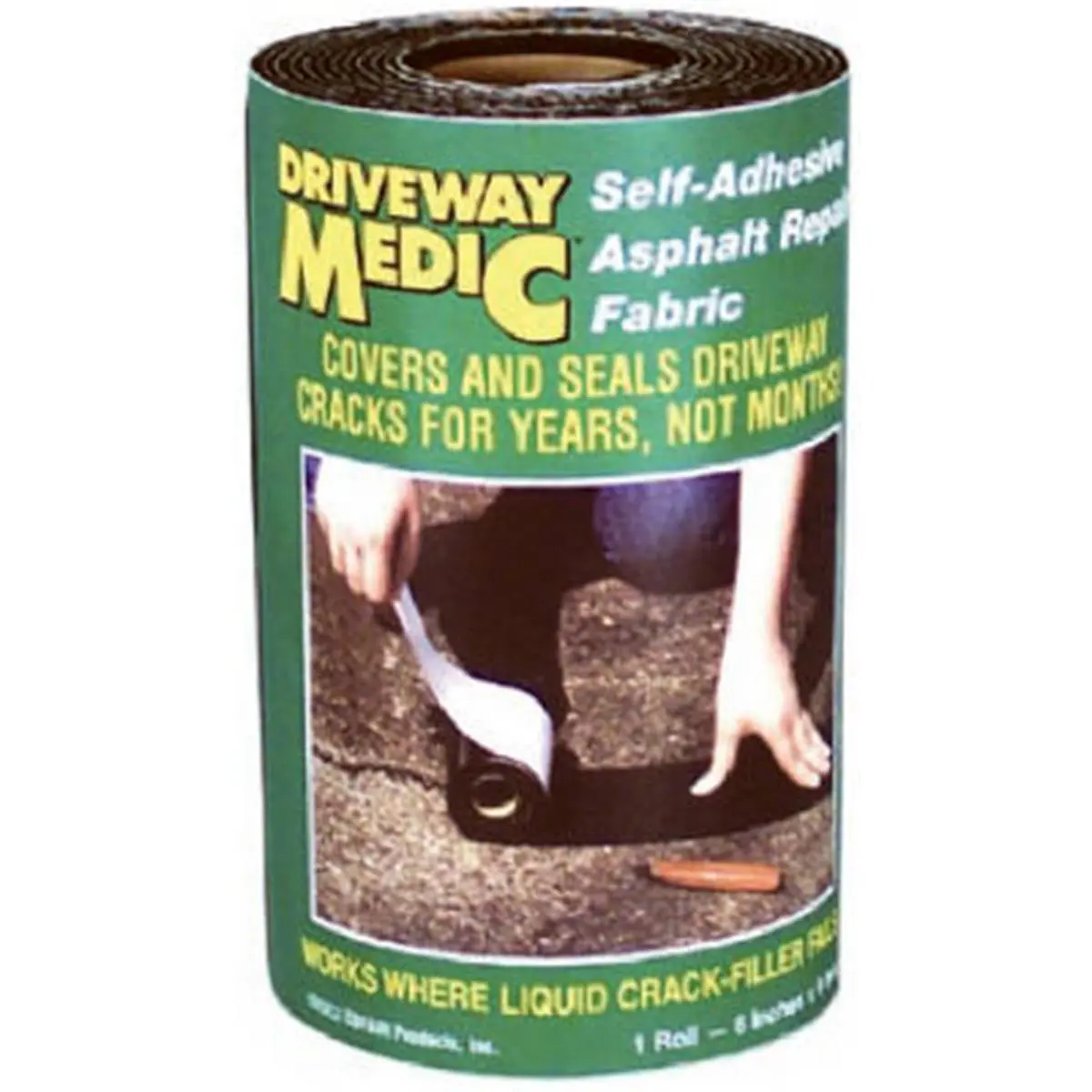212 MAIN 609MD Waterproof Asphalt Repair Fabric - Self-Adhesive, 6x9ft Size, 1.65 lbs, Driveway Sealer, Crack Fix, Waterproofing, Self-Stick Flooring Repair Solution for Blacktop Surfaces