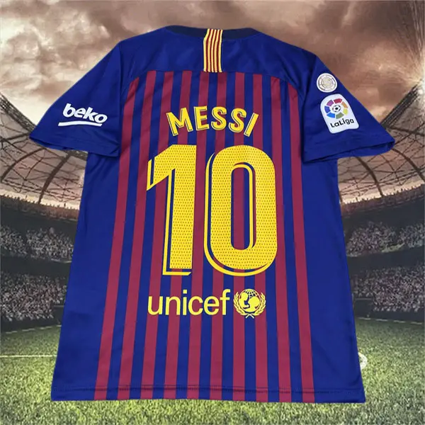 "18-19 Jersey Home No. 10 Messi Short Sleeve "