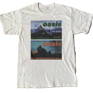 Oasis Definitely Maybe black cotton t-shirt Size S-5XL
