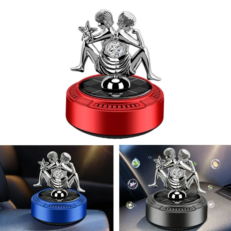 Solar Gemini model air freshener decorative aromatherapy interior, automatic rotating fragrance ornament, Car Interior Diffusers, Car Fragrance System, Car Accessory