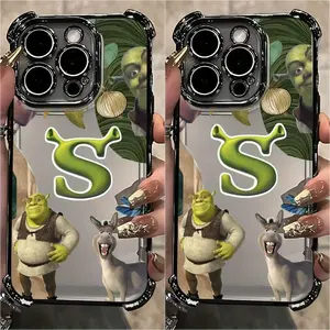 Green Monster Movie Shrek Phone Case Suitable for iPhone 17, 16, 15, 14, 13, 12, 11 Pro Max, X, XR, XS Max, 8, 7 Plus - Shockproof Transparent Soft Back Cover