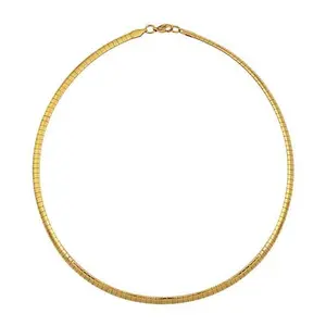 Stately Steel Omega Chain Necklace