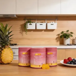 Natural  2in1 WAP Probiotic Gummies Odor Control pH Balance Women's Intimate Health Probiotic Gummies, Natural 2in1 WAP Formula, Promotes pH Balance, Yeast Balance & Odor Control, Enriched with Vitamins & Slippery Elm