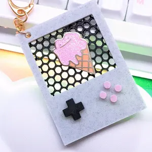 Handheld Game Pin Holder Keychain - Perfect for Gaming Enthusiasts