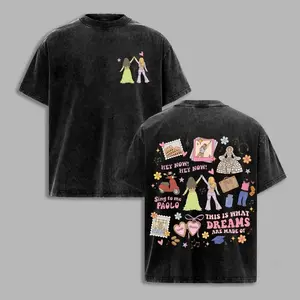 Lizzie Guire Retro Washed Tee Dreams Are Made Of This Vintage Graphic T-Shirt | Retro Pop Movie Inspired Double Sided Tee | Cute Best Friends Aesthetic Shirt | Y2K Nostalgia Streetwear | Travel Music Fan Tee S5I