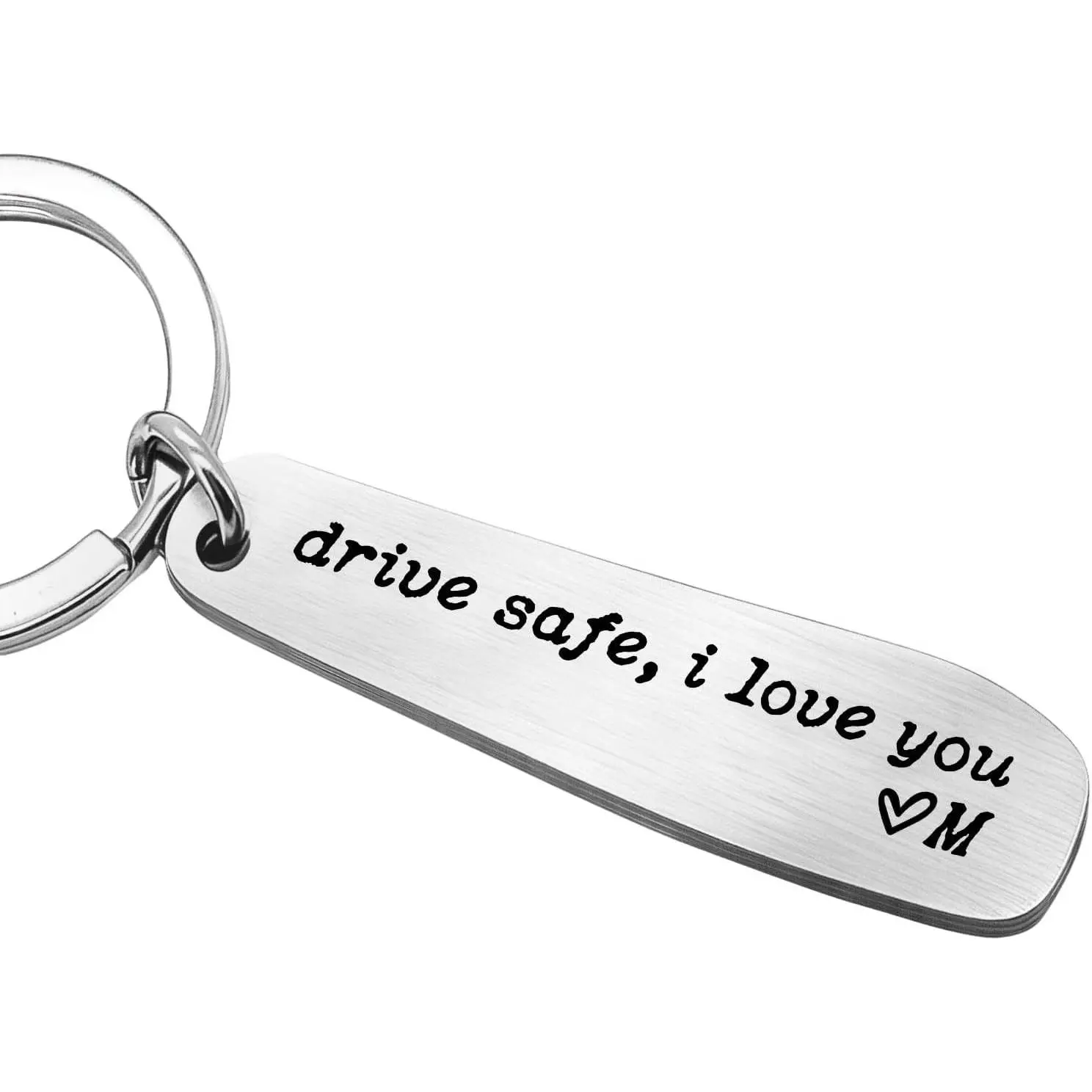 Drive Safe I Love You  for Him, Personalized Initial  for Boyfriend Husband, Valentine's Day  Driver