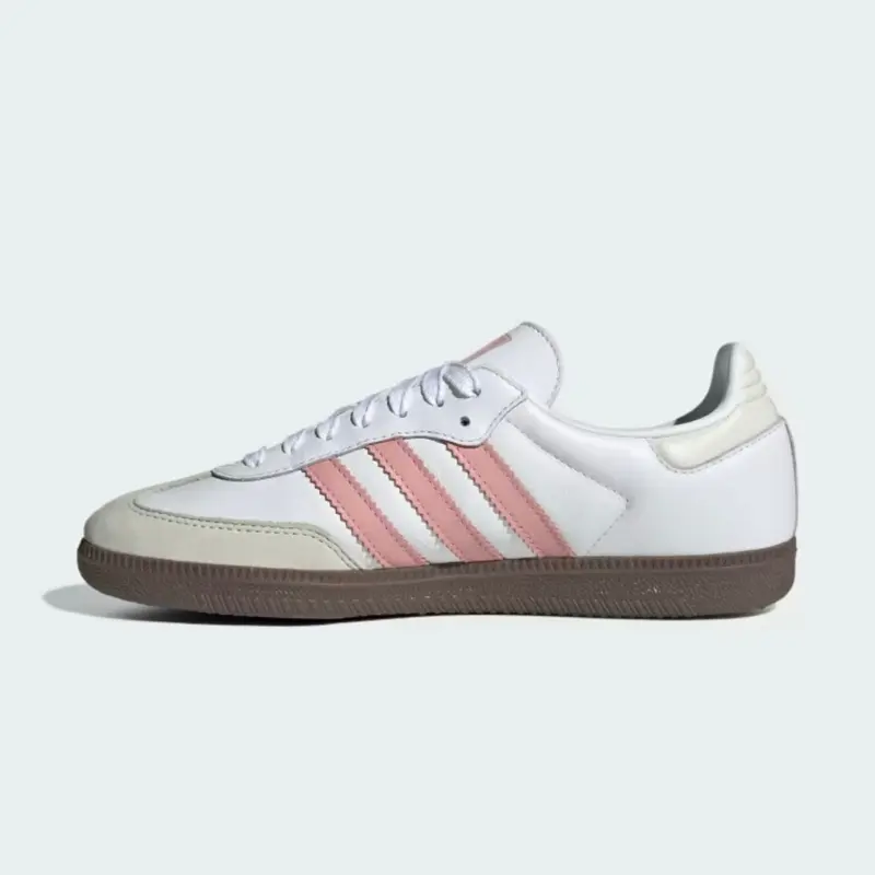 Adidas Samba OG White Wonder Mauve Women's Perfect Daily Casual Comfort Fashion Footwear Walking Sneaker Trainer Shoe Girl