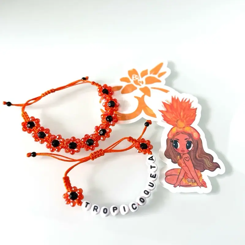 KG Tropicoqueta Bracelets + Holographic Stickers