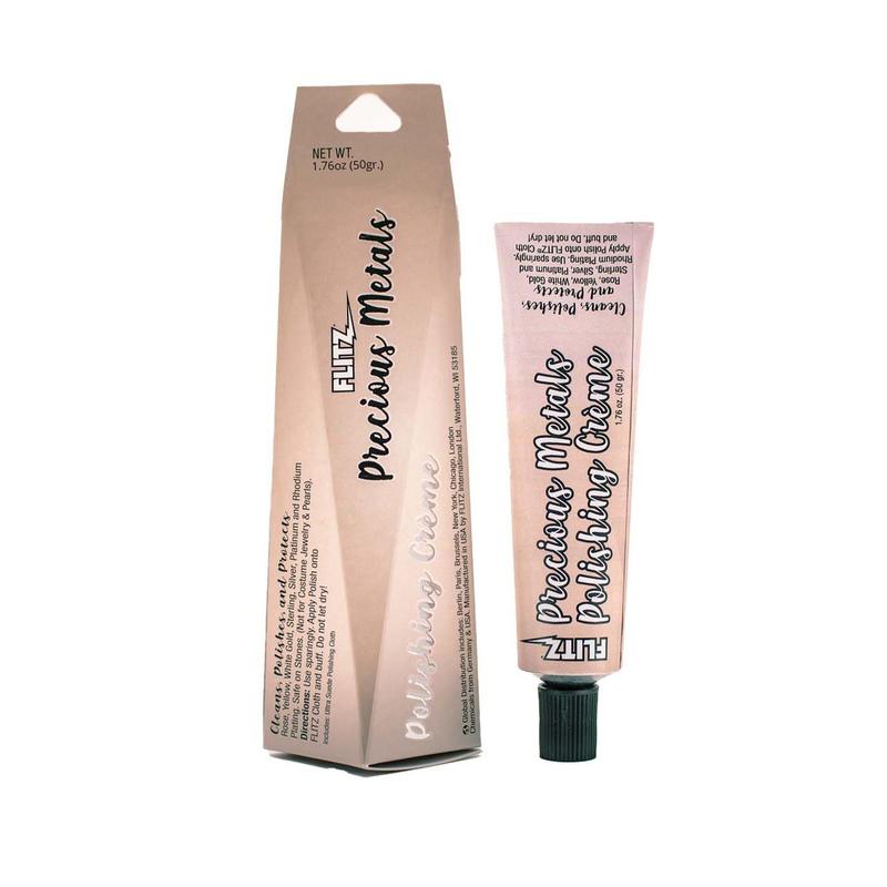 Flitz Precious Metals Polishing Creme - For Jewelry; Gold, Silver, Sterling Silver Cloth Household