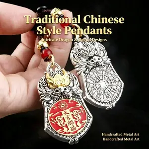 Chinese Blessing Golden Swallowing Beast Lucky Beast Wealth-attracting Bagua Fortune-changing Pendant