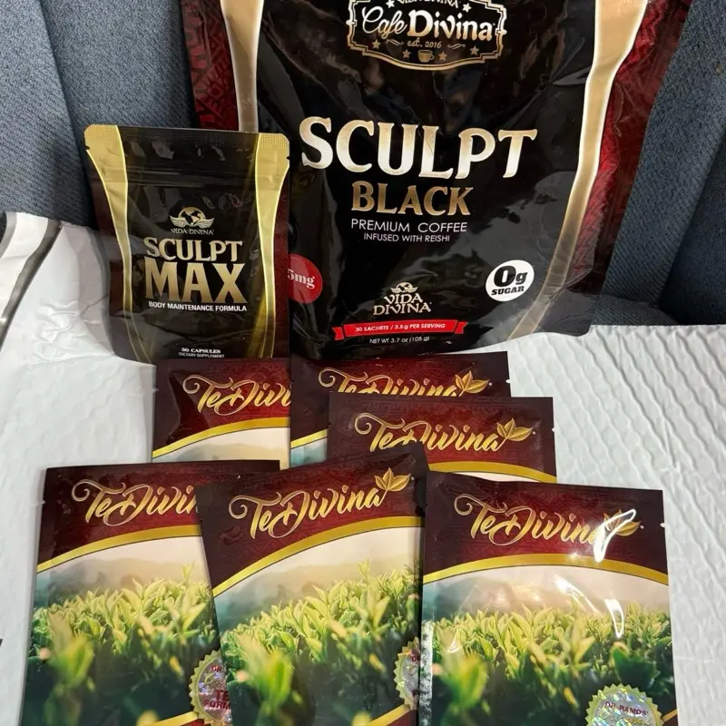 Vida Divina Sculpt Black Coffee + Sculpt Max + TeDivina Tea Bundle
