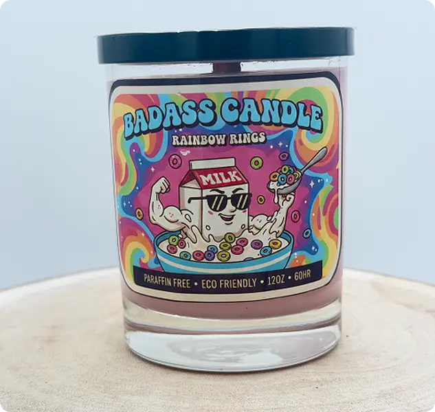 Rainbow Rings Candle Rainbow Rings Candle