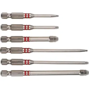 GJANSH Screwdriver Bits Set 6pcs with Magnetic Hex Shank Pagoda-Shaped Design in Multiple Sizes for Electric Drills and Wrenches, summervibes
