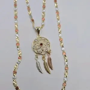 Dreams Catcher  beautiful necklace gold-plated three colors fashion 22"inches