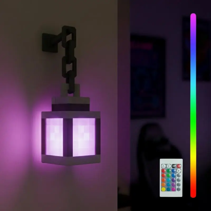 Pixel Mood Lantern by Lumihaven Decor – 16-Color USB-C RGB Lantern