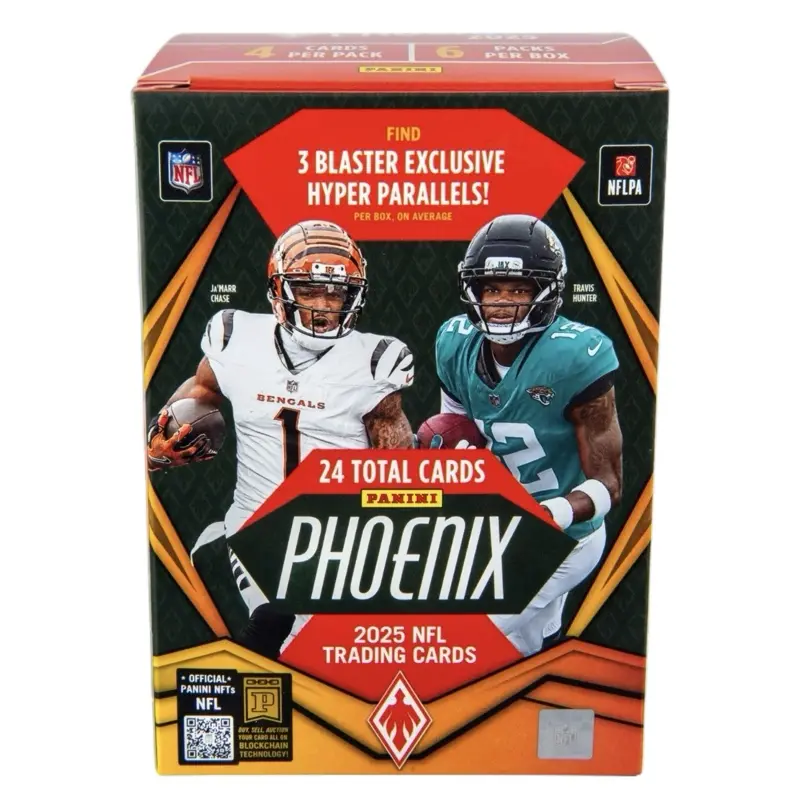 2025 Panini Phoenix Football NFL Trading Cards Blaster Box - 3 Hyper Parallels