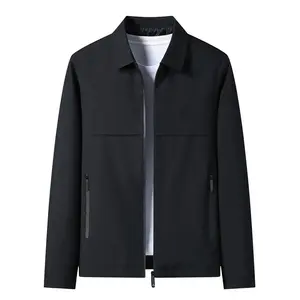 Men's Casual Solid Color Baseball Jacket Lightweight Windbreaker For Daily Commuting Business Casual Fashion Versatile Wear Gift Sports Comfortable mental  hospital  jacket