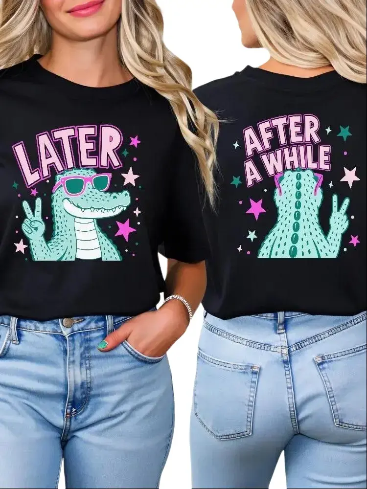 Later Alligator Shirt, After A While Crocodile, Funny Retro Gator Shirt, Cute Animal Shirts # Animal # TikTokMadeMeBuyIt # TikTokShop