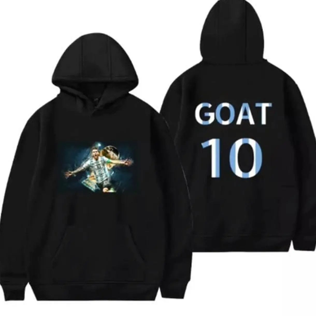 #Messiiiii Goat 10 Champions Argentina Sports Pullover Hoodie Sweatshirt Sweater, Trendy Top Shirt, Best Gift