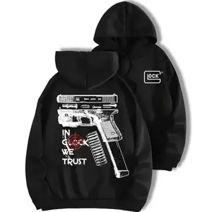 We Trust Graphic 2 Sides Hoodie, Unisex Pullover For Men and Women, Casual Streetwear, Fullsize XS-3XL,100%Cotton, Sports Style, Comfortable Daily Wear For Fall Winter