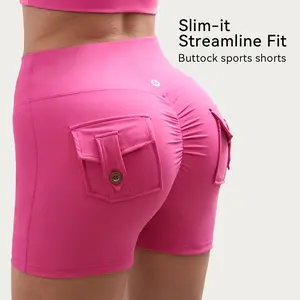 Womenswear Short Torso High Waist Pants with Pockets Details, Slim Waist & Hip Lifting Design for Comfortable Bottom