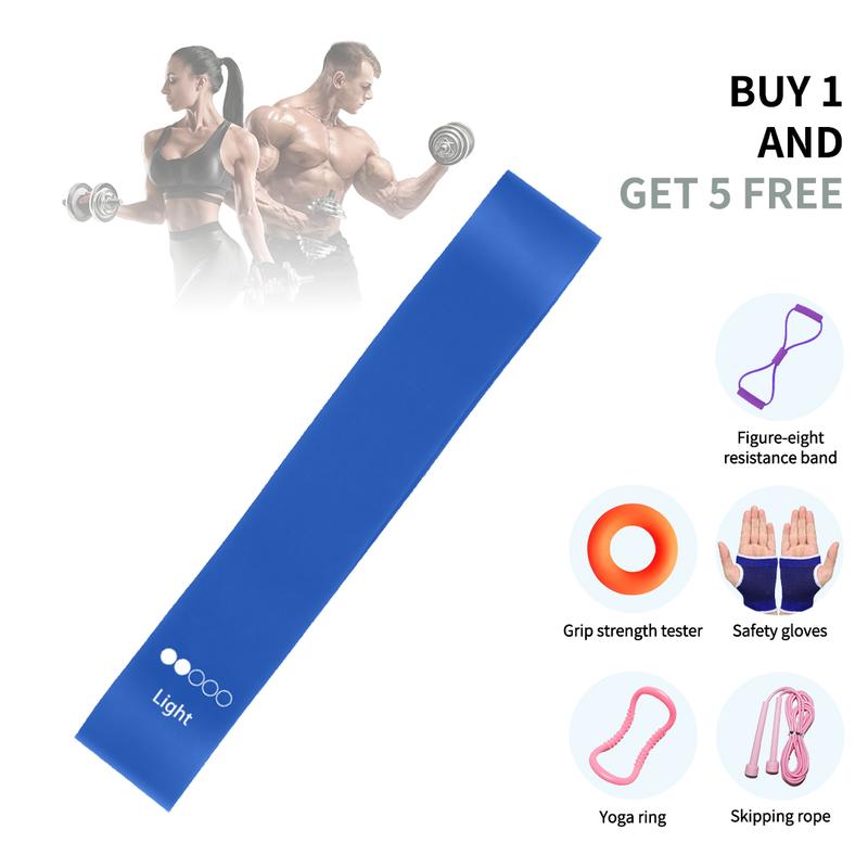 Black Friday 6-Piece Professional Fitness Equipment Set with Grip Trainer Wrist Support Indoor Jump Rope Shoulder Opener Resistance Band & Back Training Puller gps navigation smart watch foot  pedal holiday home christmas cuban link hot pot various board