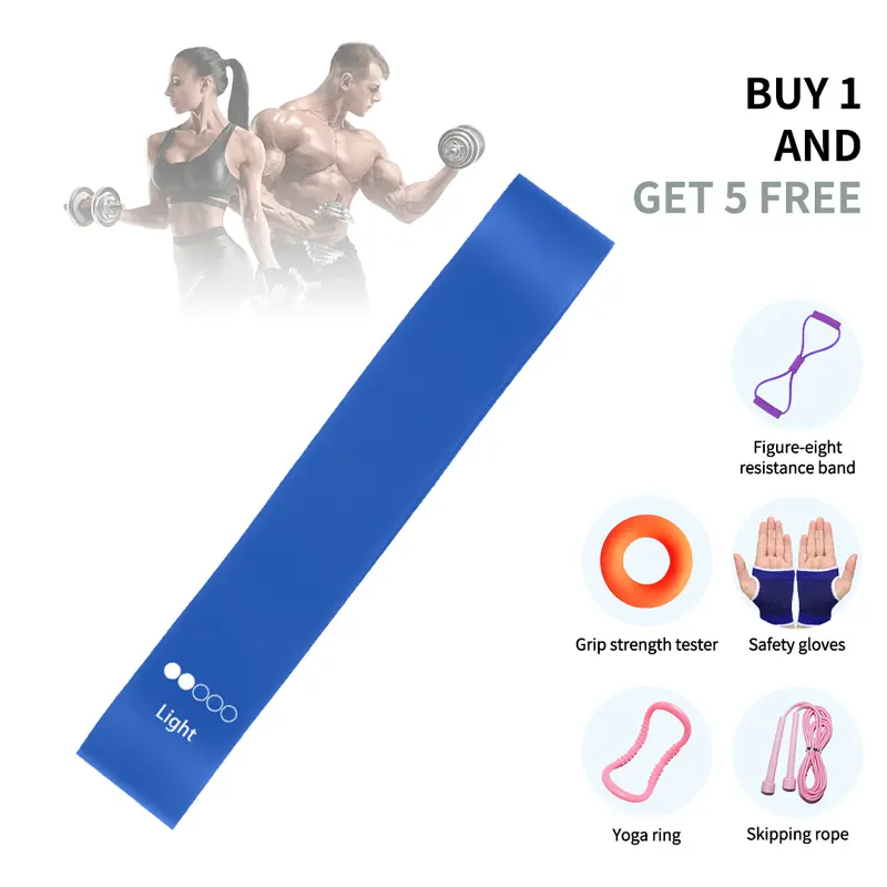Black Friday 6-Piece Professional Fitness Equipment Set with Grip Trainer Wrist Support Indoor Jump Rope Shoulder Opener Resistance Band & Back Training Puller gps navigation smart watch foot  pedal holiday home christmas cuban link hot pot various board