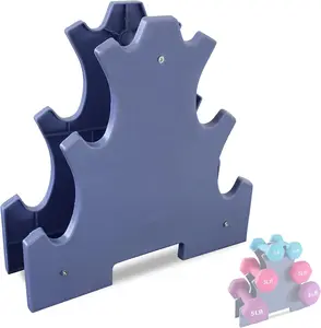 3 Tier Dumbbell Rack Stand, Compact Free Weight Dumbbell Holder for Home Gym Or Balelinko