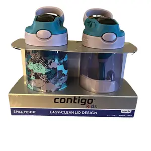 Contigo Kids Tumblers 2pk Dinos Taro Juniper - Perfect for Kids' Drinks - Bottle, Drinkware