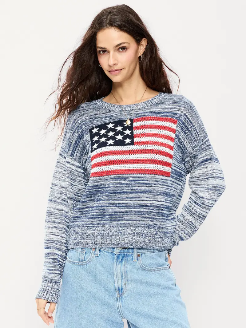 flag sweater - TikTok Shop