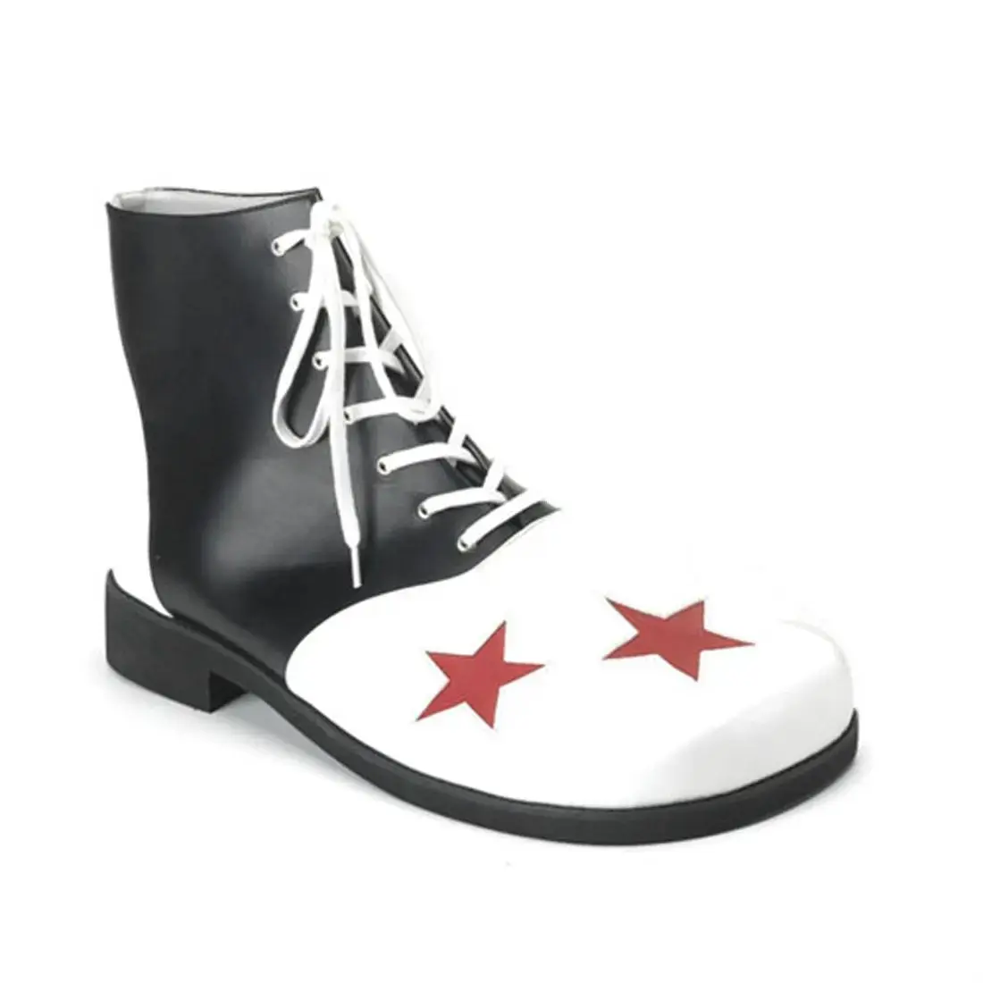 Funtasma Clown-02 Adult Clown Shoe Black/White PU