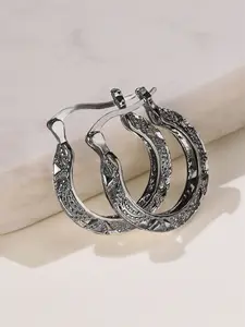 1 Pair Elegant Hoop Earrings Lightweight Chunky Hoops For Women For Valentine's Day Gift Wedding Anniversary Party Jewelry