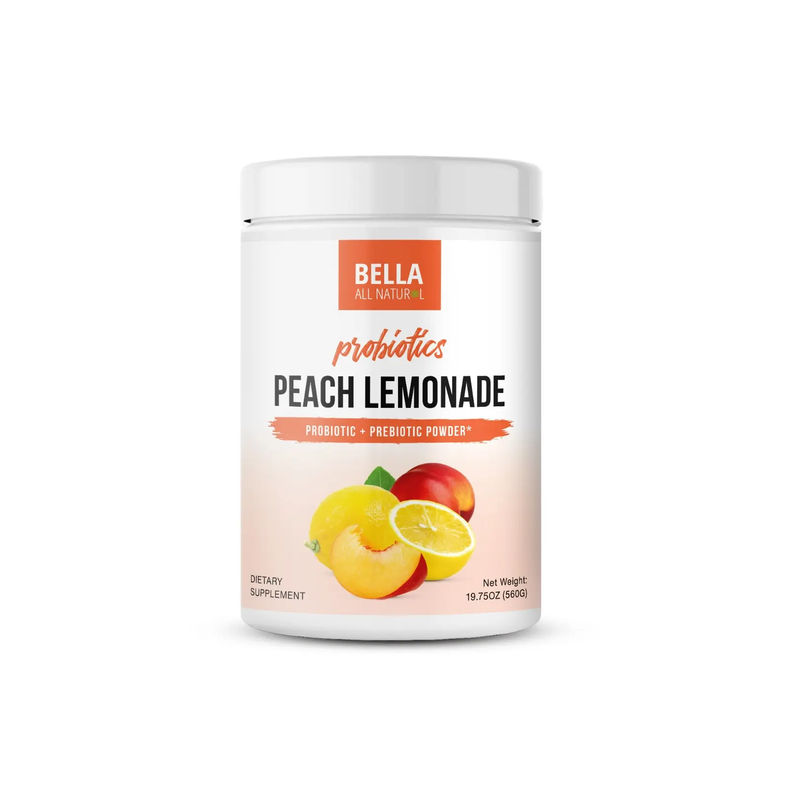 Bella All Natural Probiotics Peach Lemonade for Daily Use Bella All Natural Probiotics Peach Lemonade for Daily Use