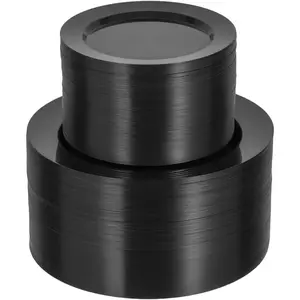 200 black plastic plates, heavy-duty disposable black plates, including 100 10.25inch dinner plates and 100 7.5inch dessert plates, suitable for parties, holidays, and weddings