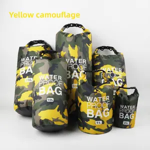 Camouflage Waterproof Drift Bag, Sling & Backpack Waterproof Dry Bag, Lightweight Polyester Drift Sack