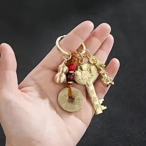 Feng Shui Five Blessings Set for Good Luck, Wealth, Health and Success, Charming Chinese Amulet Gift Bag, Feng Shui Ornament for Various Occasions, Decor