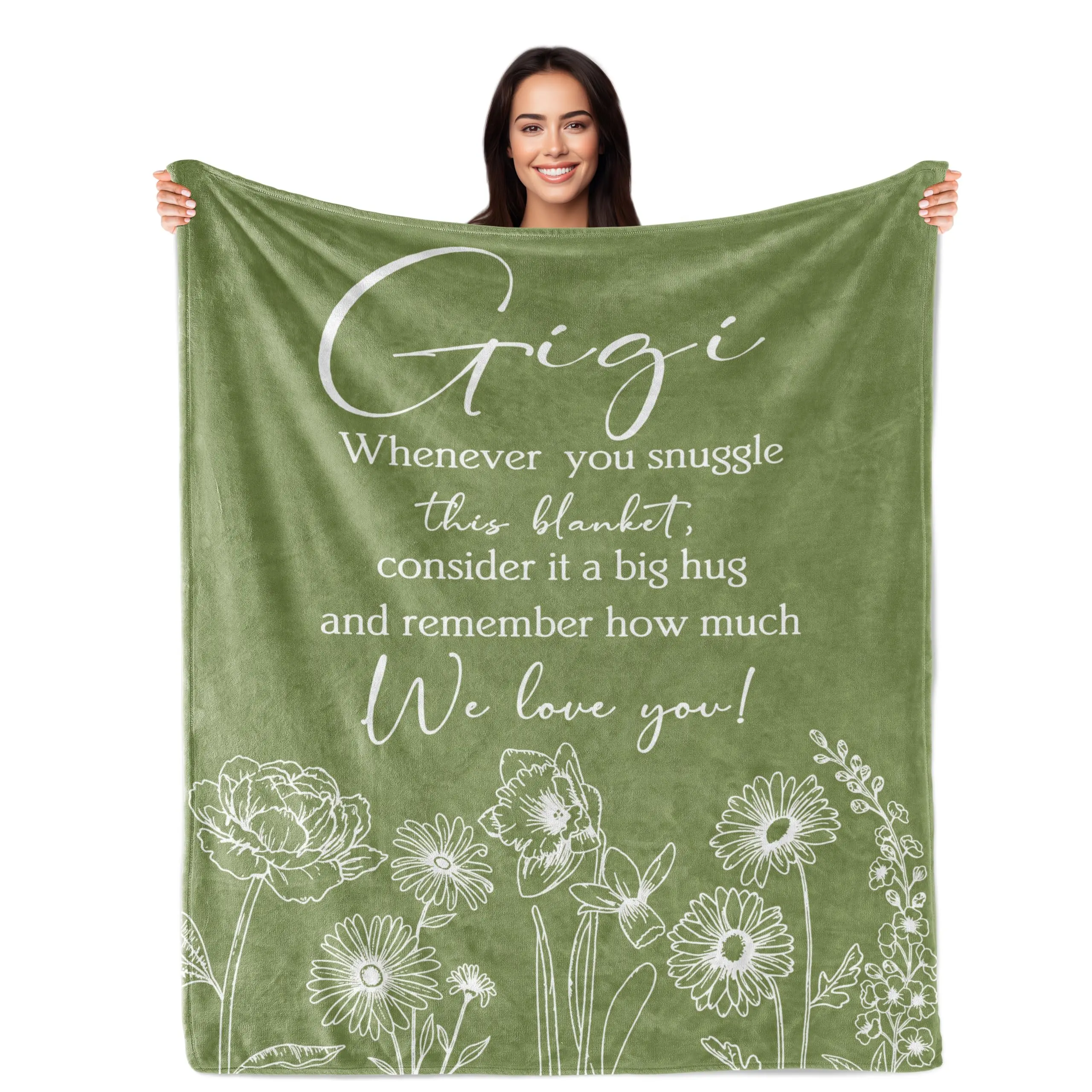 Gigi Gifts, Gigi Gifts for Grandma, Gigi Gifts from Grandchildren Grandkid Gigi Mothers Day Christmas 60×50 Blanket